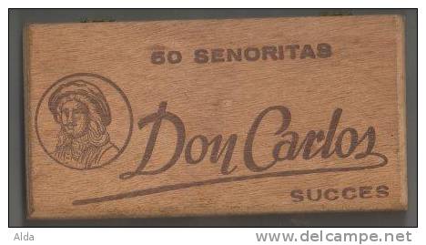 Boîte à Cigares  Don Carlos  50 Senoritas  Déchets De Havane - Other & Unclassified
