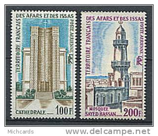 AFARS ET ISSAS 1969 - Cathedrale Et Mosquee (Timbres Graves) Neufs Sans Charniere (Yvert A 61/62) - Unused Stamps