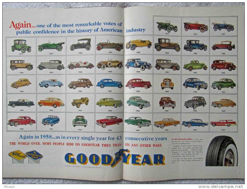 Magazine LIFE - FEBUARY 3 ,  1958 - INTER. ED. - EISENHOWER - GOODYEAR - Pub. SABENA pour expo 1958 Bruxelles (3060)