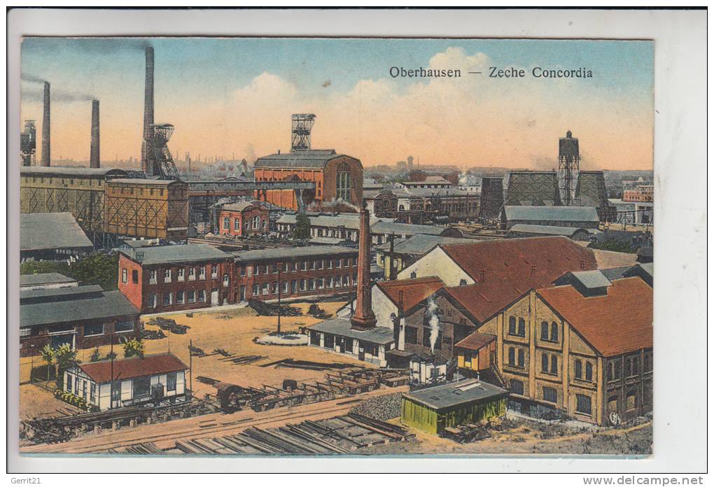 4200 OBERHAUSEN, Bergbau - Mining,  Zeche Concordia 1923 - Oberhausen