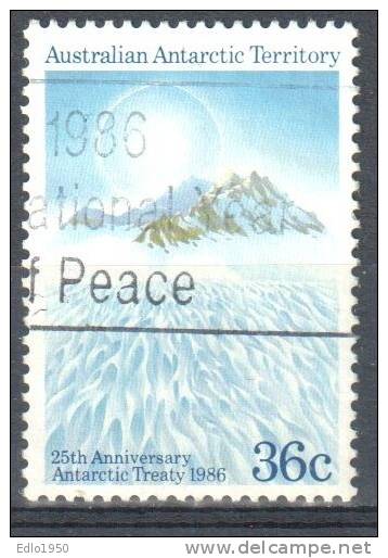 AAT Australian Antarctic Territory -1986 - 25th Anniversary Of Antarctic Treaty -  Mi.73 - Used - Oblitérés