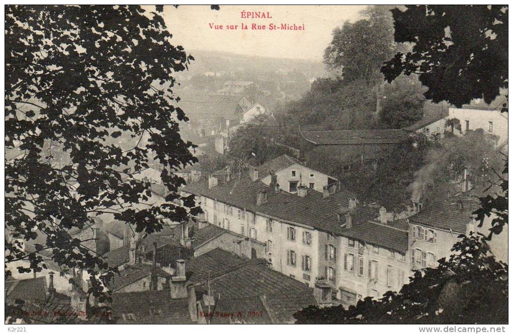 EPINAL Vue Sur La Rue Saint Michel - Epinal