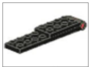 Lego 3324c01 Hinge Plat 2x9. Noir - Lego System