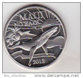 Hawaii 2 Maui Trade Dollars 2012, Whale, BU - Sonstige & Ohne Zuordnung