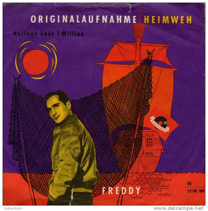 * 7" *  FREDDY - HEIMWEH / SIE HIESS MARY-ANN ( Germany 1956) - Sonstige - Deutsche Musik