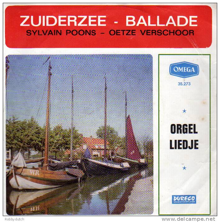 * 7" *  SYLVAIN POONS &amp; OETZE VERSCHOOR - ZUIDERZEEBALLADE (Holland 1962 EX-!!!) - Autres - Musique Néerlandaise