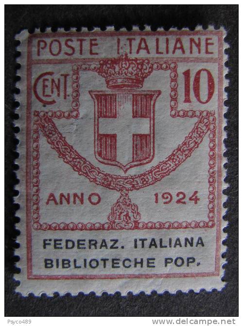 ITALIA Regno Franchigia -1924- "Parastatali" C. 10 MNH** (descrizione) - Franchise