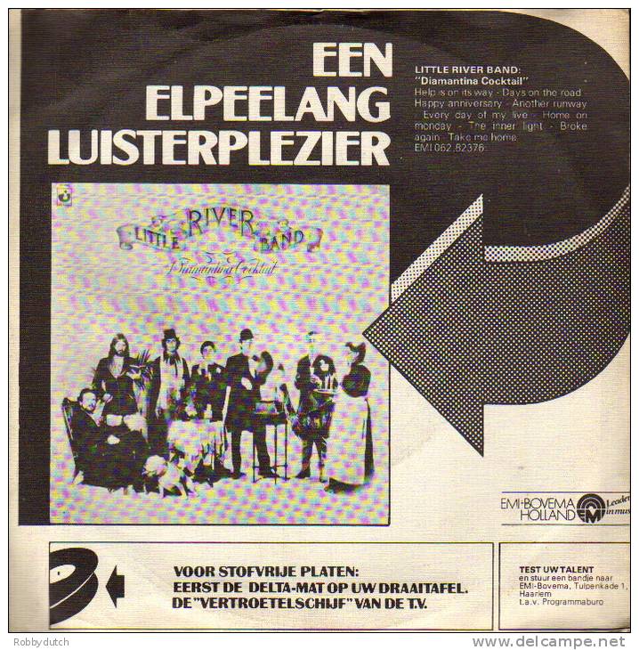 * 7" EP *  LITTLE RIVER BAND - HELP IS ON ITS WAY (Holland 1977) - Country En Folk