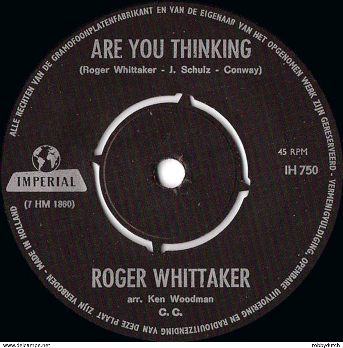 * 7" *  ROGER WHITTAKER - IF I WERE A RICH MAN  (Holland 1967) - Andere - Engelstalig