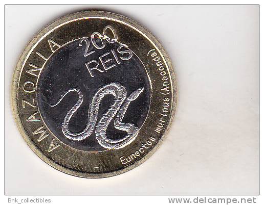 Amazonia 200 Reis 2012 , BU , Bimetallic - Other - America