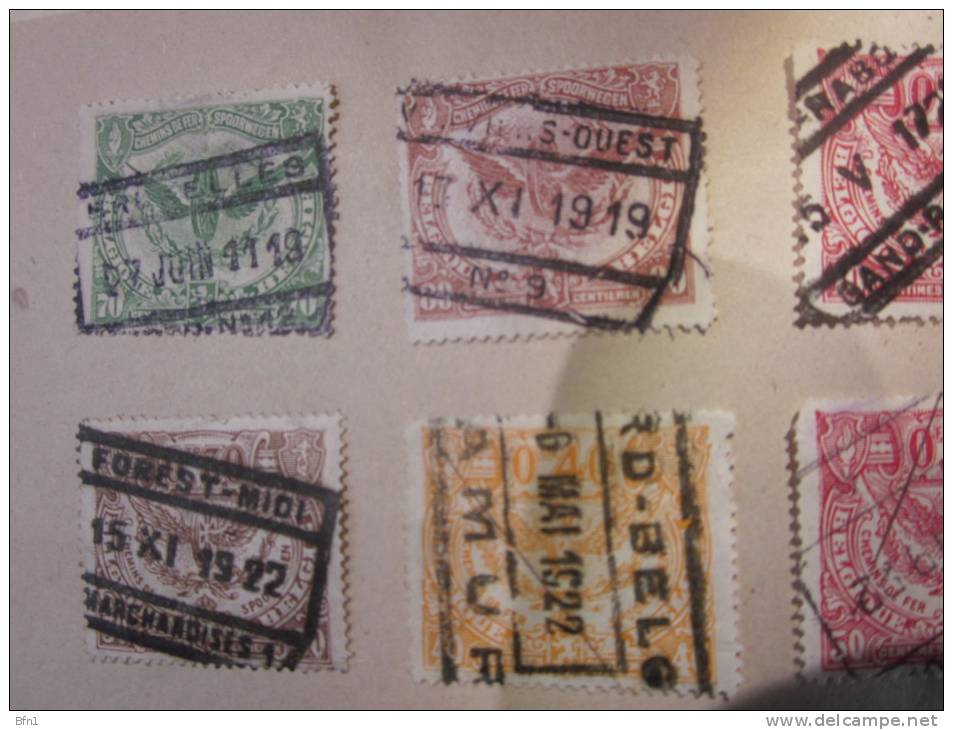 COLLECTION TIMBRES  BELGIQUE E DEBUT 1849 OBLITERES OU NEUFS AVEC  CHARNIERES