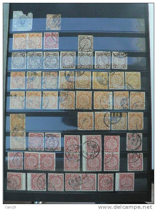 CHINE- CHINA  Collection 400 Timbres Anciens - OLD CHINESE STAMPS USED DRAGONS - Gebraucht