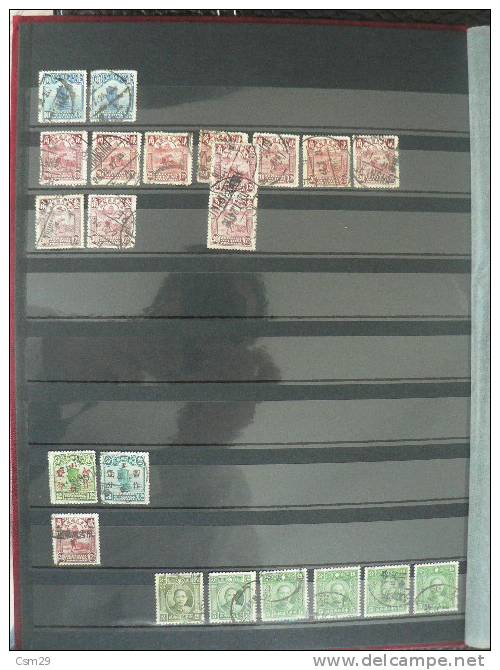 CHINE- CHINA  Collection 400 timbres anciens - OLD CHINESE STAMPS USED DRAGONS