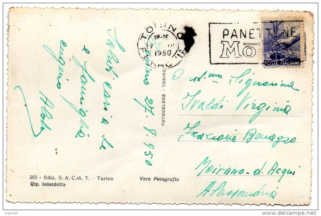 1950  CARTOLINA  -  TORINO - Places & Squares