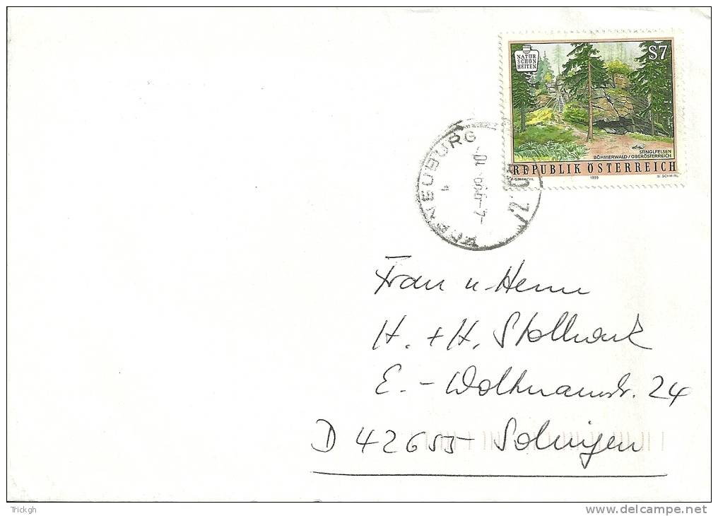 Österreich 1999 Vorneuburg -- Solingen D - Lettres & Documents