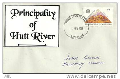 Lettre De La Principauté De Hutt River (Western-Australia), Circulation Interieure (RARE) - Oceania (Other)