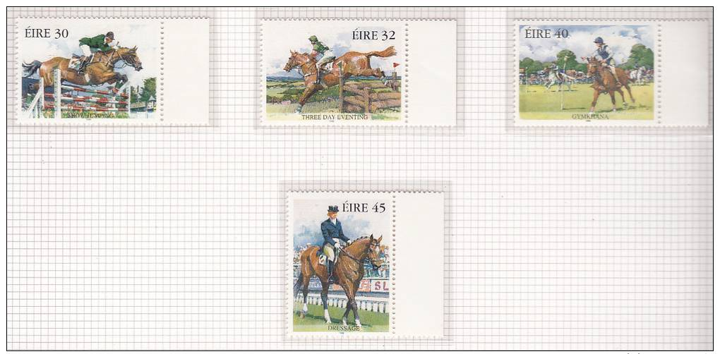 1998 Irlanda Ireland Eire Equestrian Sports SG 1159/1162 MNH - Nuovi