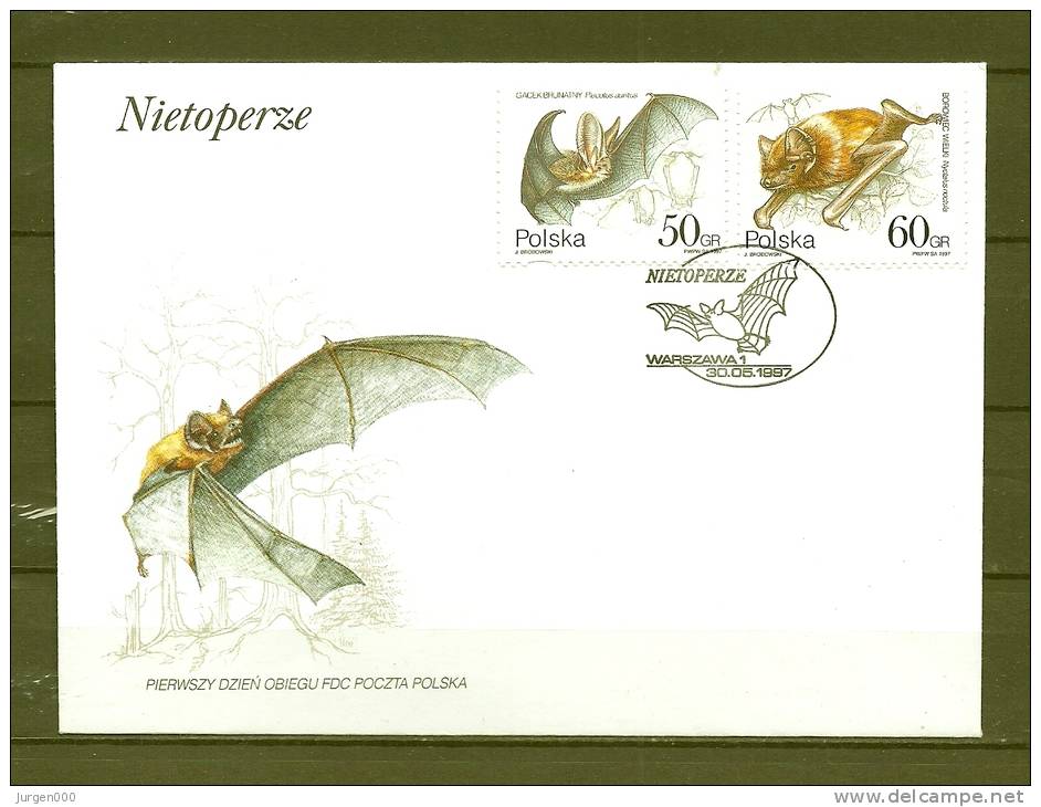 POLSKA, 30/05/1997 Nietoperze - WARSZAWA (GA8826) - Chauve-souris