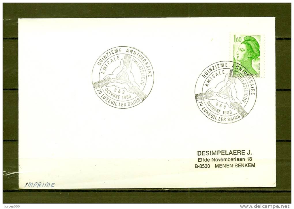 FRANKRIJK, 09/10/1983 Quinzieme Anniversaire - LUXEUIL LES BAINS  (GA8880) - Rabbits