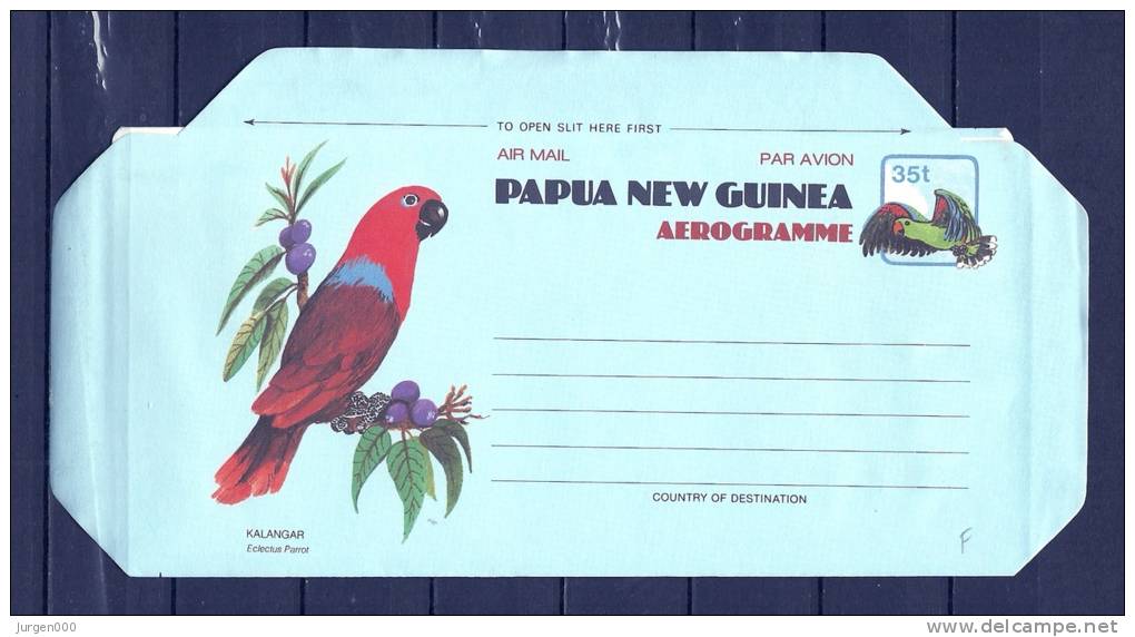 GUINEA, Air Mail Aerogramme  (GA8934) - Marine Web-footed Birds