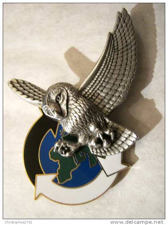 INSIGNE DE L´UNITE DE RECUEIL ET INFORMATION (HIBOU / CHOUETTE) ETAT EXCELLENT - Luchtmacht