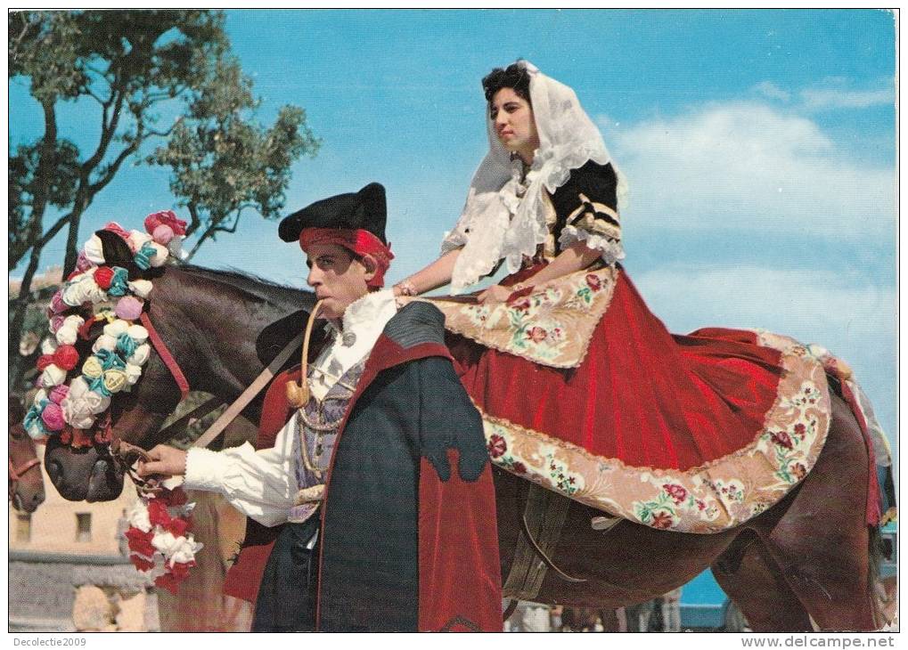 BR53104 Costumant Sardi Quartu S Elena  Folklore Costume    2 Scans - Quartu Sant'Elena