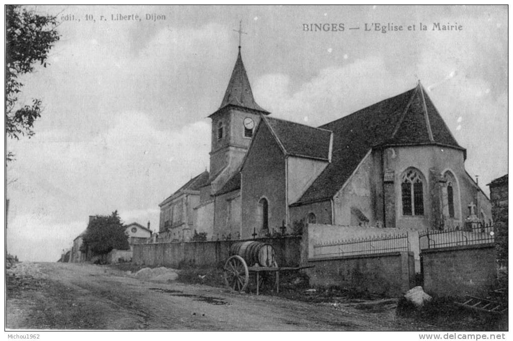 Carte Postale Qui Représente Le Village De BINGES - Autres & Non Classés