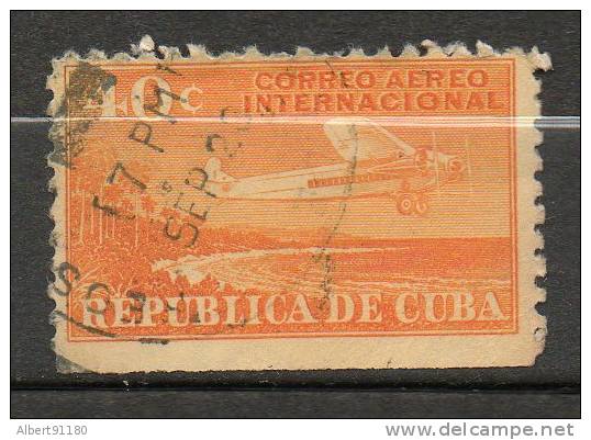 CUBA  P Aérienne 40c Orange 1931 N°9 - Airmail