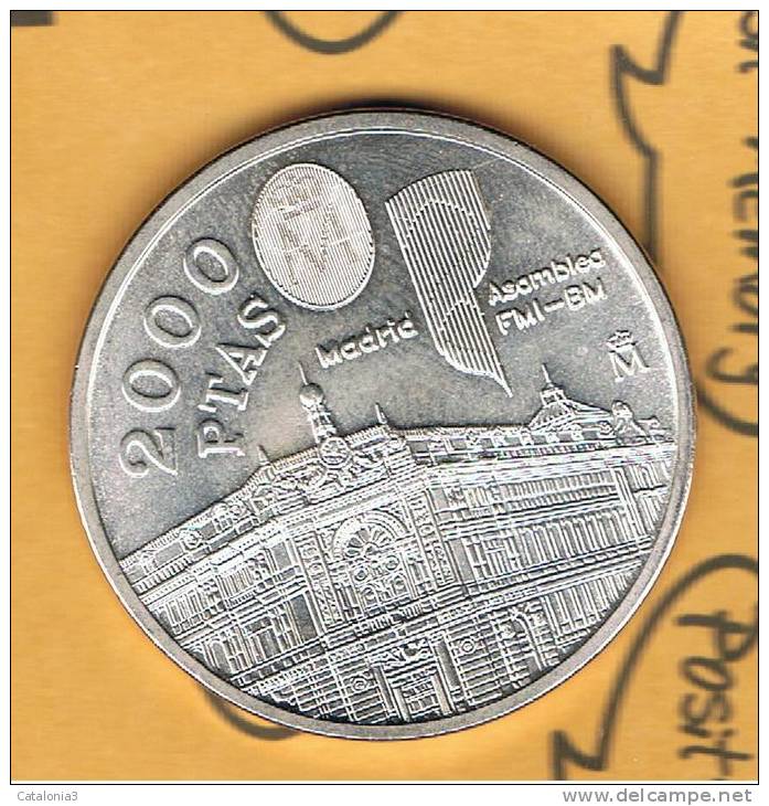 ESPAÑA - 2000 PESETAS  1994 - PLATA - Autres & Non Classés