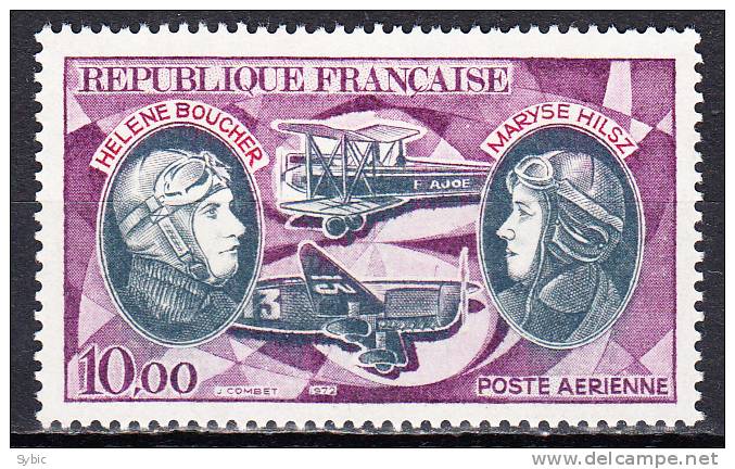 FRANCE  - 1972 - Helène Boucher Et Maryse Hilsz  - Yvert PA 47 - 1960-.... Mint/hinged