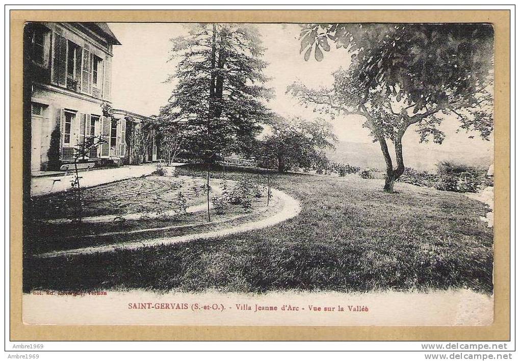 95  SAINT GERVAIS Villa Jeanne D´arc Vue Sur La Vallée - Autres & Non Classés