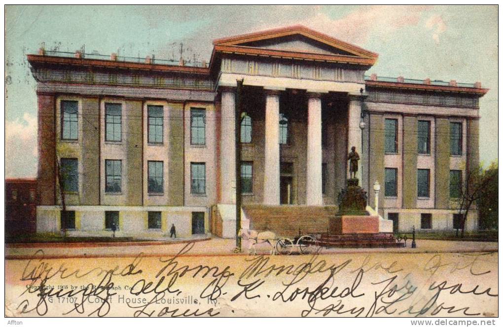 Court House Louisville KY 1905 Postcard - Louisville
