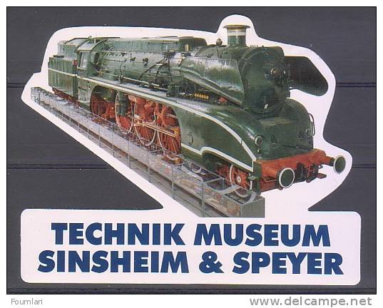 Autocollant - Train - Musée De Sinsheim - Speyer - Autocollants