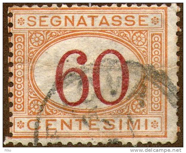 Italy,1870,60c  ,postage Due,segnatasse,Y&T#T11,Mi#10,used,as Scan - Taxe