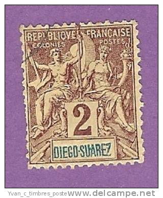 COLONIES FRANCAISES DIEGO SUAREZ TIMBRE N° 39 OBLITERE - Other & Unclassified