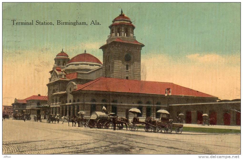 Birmingham Al Terminal Station 1915 Postcard - Other & Unclassified