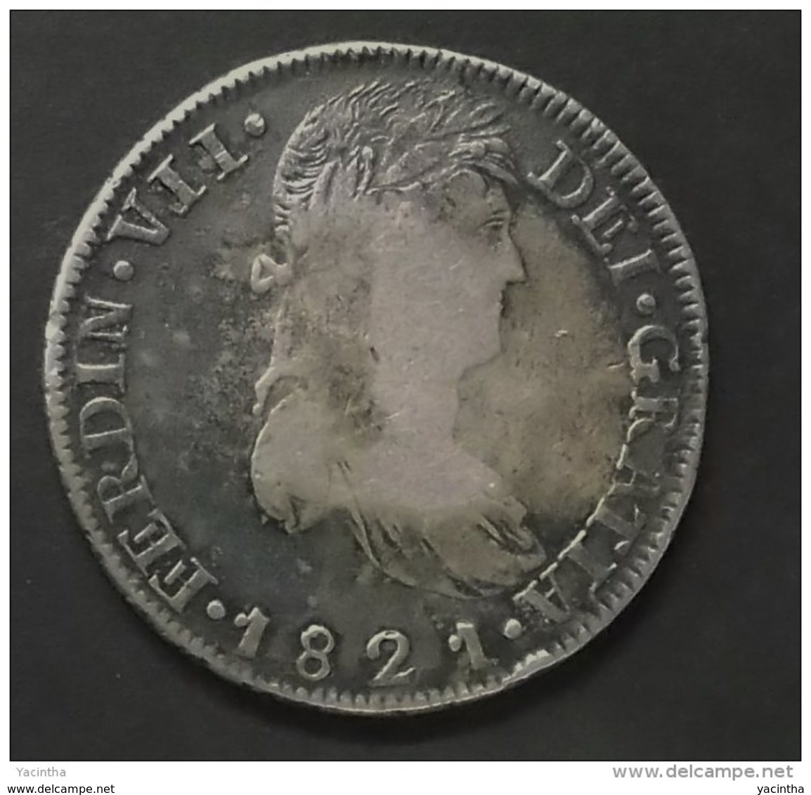 @Y@  1821-RG MEXICO-ZACATECAS 8 Reales Silver VF - Mexique