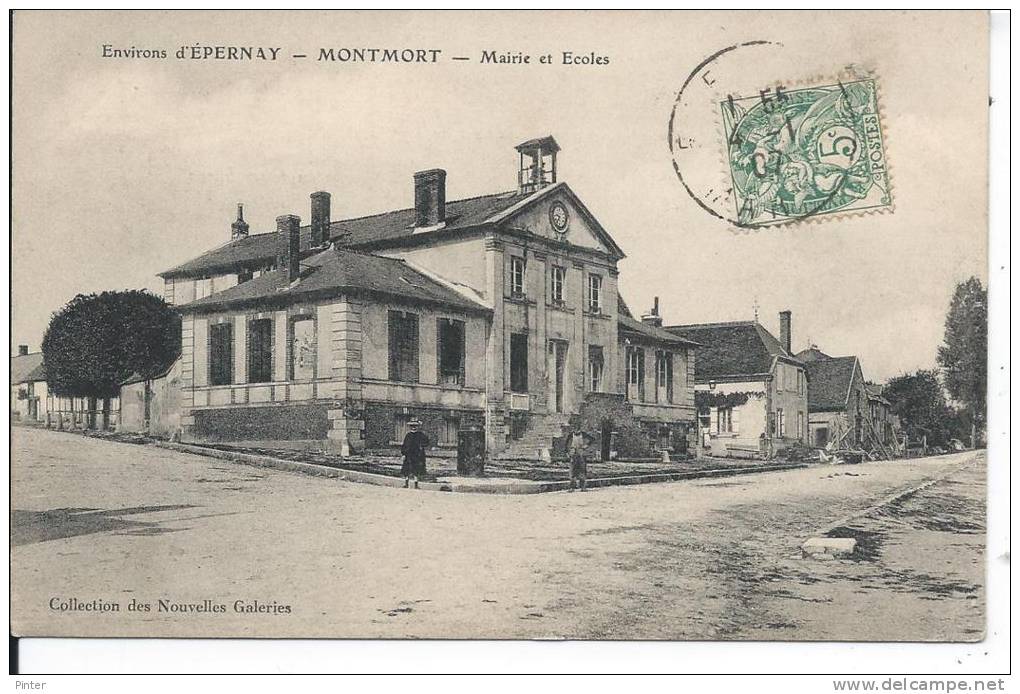 MONTMORT - Mairie Et Ecole - Montmort Lucy