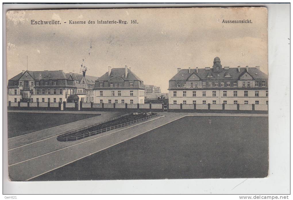 5180 ESCHWEILER, Kaserne Des Inf. Regt. Nr.161, Aussenansicht, 1914, Min. Berieben - Eschweiler