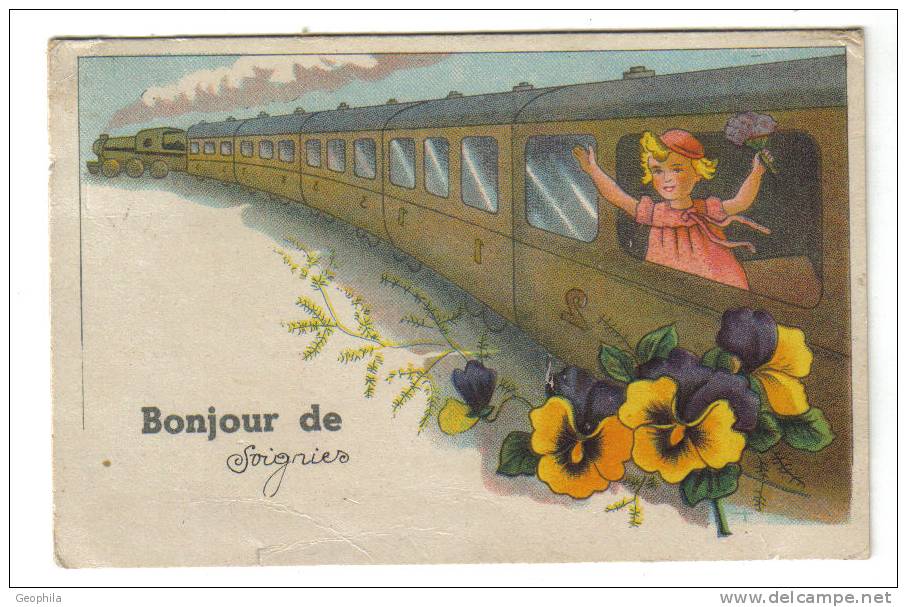 Bonjour De Soignies ( Train Fleurs ) - Soignies