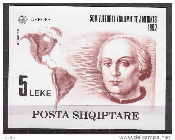 PGL BH0930 - EUROPA CEPT 1992 ALBANIE BF Yv N°73 ** - 1992