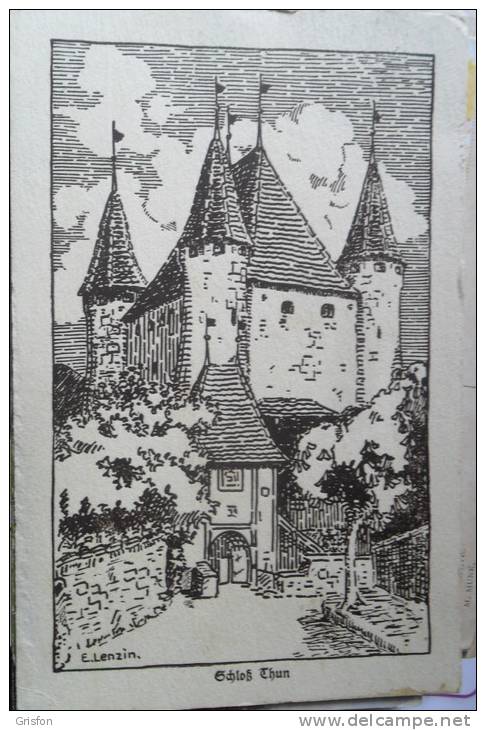 Schloss Thun Illustrateur Lenzin - Lenzi