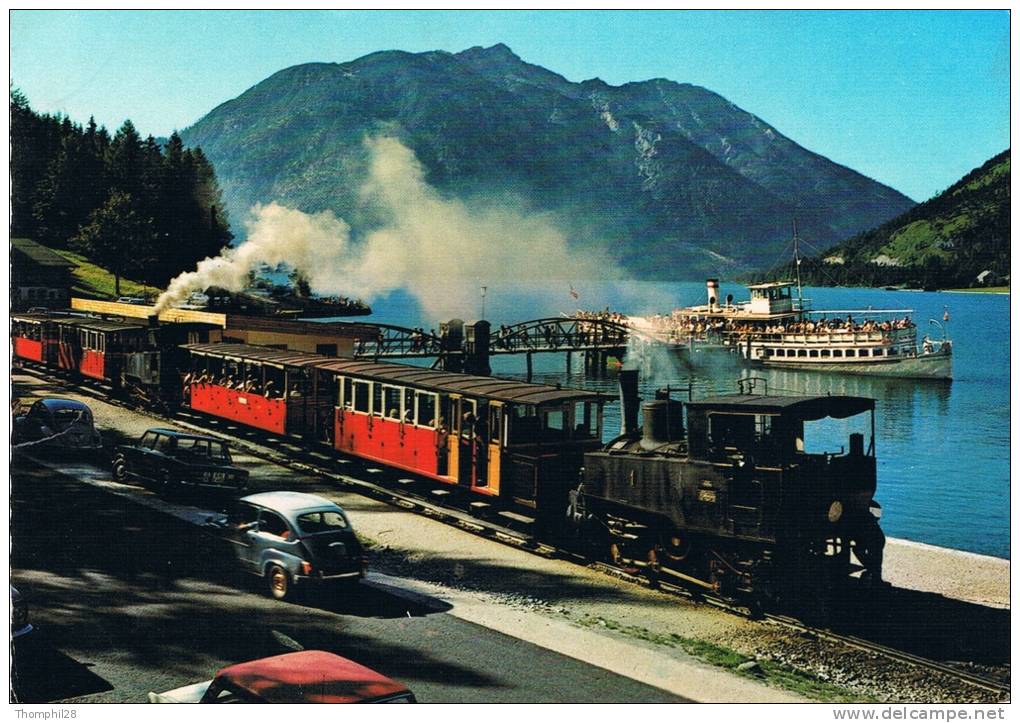 Der ACHENSEE, Die Perle Von Tirol - Achenseezahnradbahn Und Dampfer "Stadt Innsbruck" Am Landungssteg Seespize - Autres & Non Classés