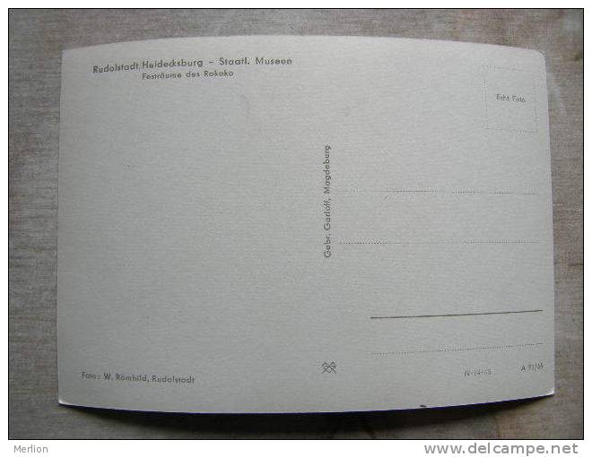 Rudolstadt - Staatliche Museen Heidecksburg -      D97208 - Rudolstadt