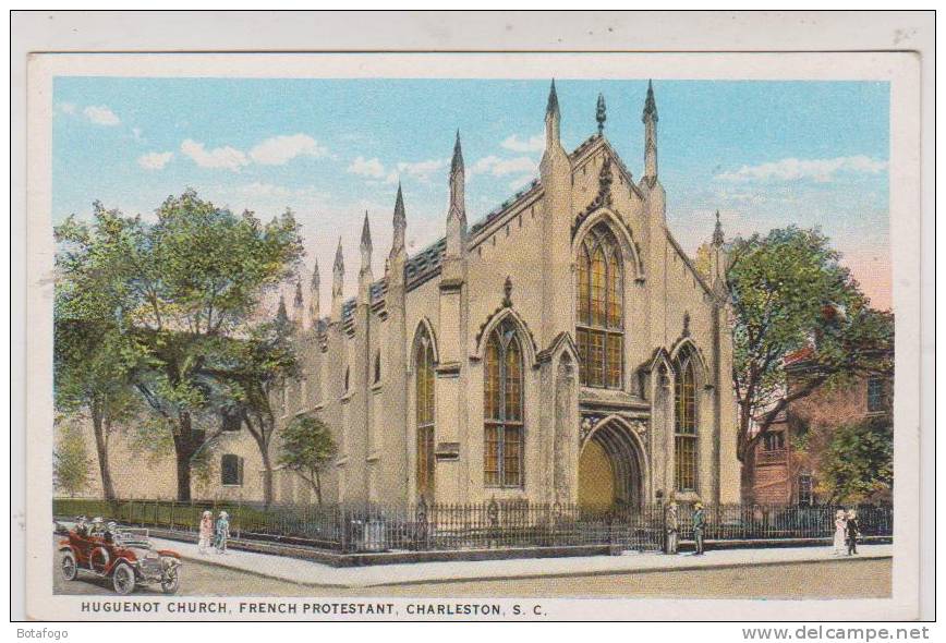 CPA  HUGUENOT CHURCH. FRENCH PROTESTANT, CHARLESTON SC - Charleston