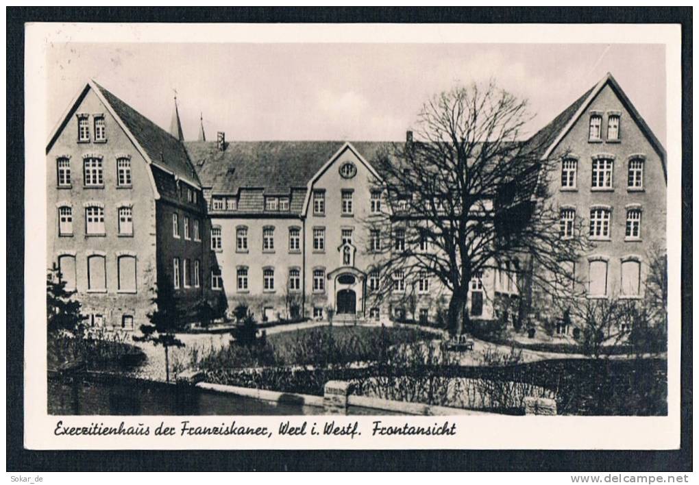 AK Werl/Westfalen 1956, Kreis Soest, Nordrhein-Westfalen, Exerzitienhaus - Werl