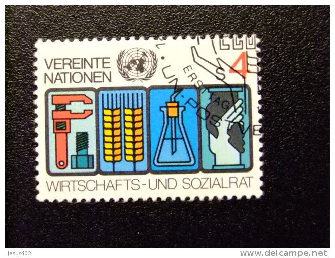 NACIONES UNIDAS VIENNE  1980  Yvert Nº 14 º  CONSEJO ECONOMICO Y SOCIAL - ONU