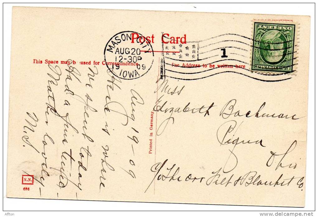 Clear Lake Ia The Arawanna 1909 Postcard - Other & Unclassified