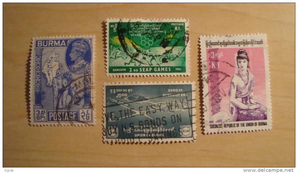 Burma   Mix Lot  Used - Birmanie (...-1947)