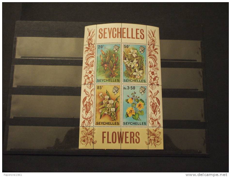 SEYCHELLES - BF 1970 FIORI - NUOVO(++)-TEMATICHE - Seychelles (...-1976)